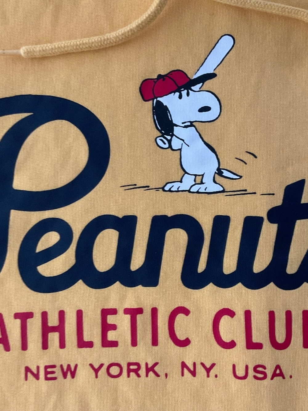 Peanuts- Athletic Club Snoopy-Medium-Long-Sleeve Sweater